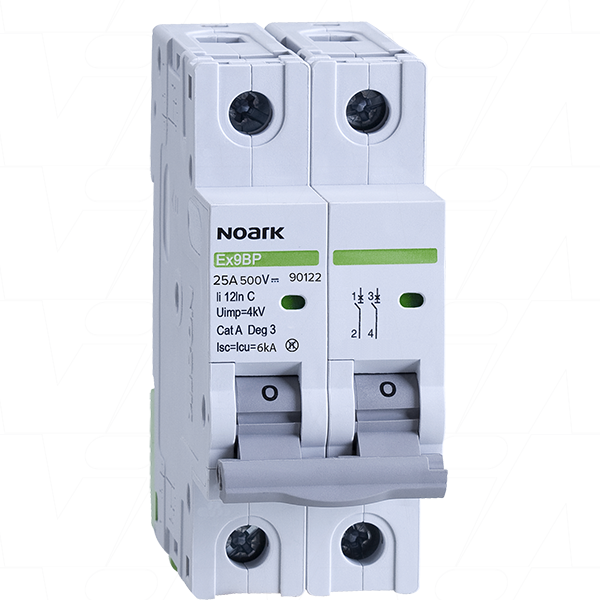 Noark N90122-2P-MCB 25A/500VDC